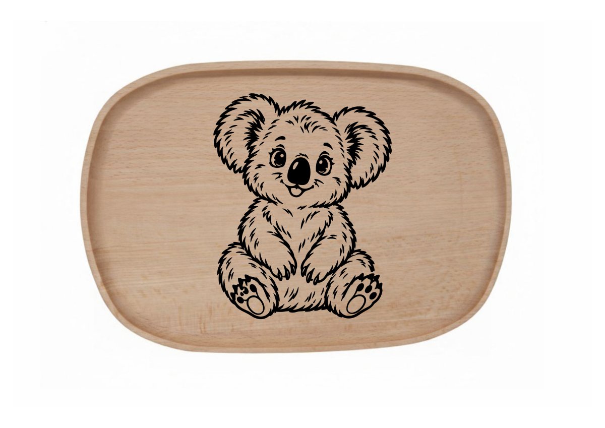 Dřevěný podnos z bukového masivu - Koala