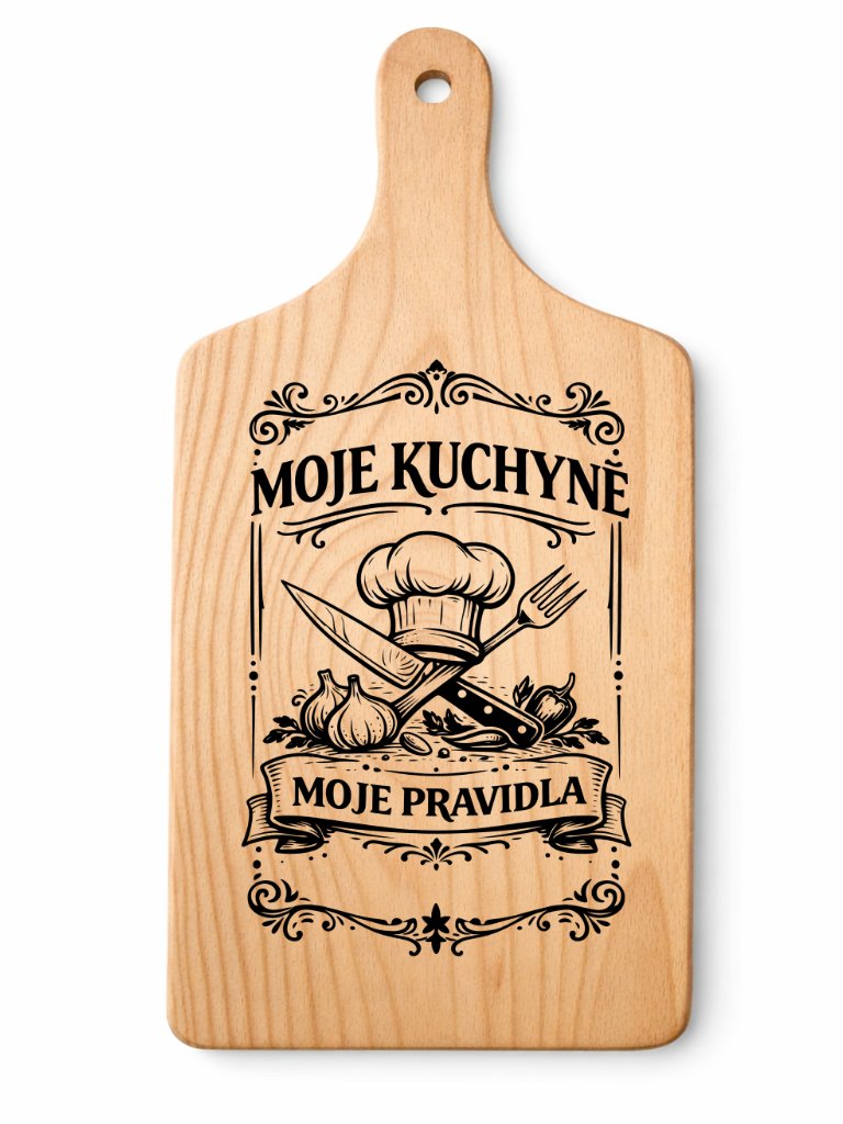 Dřevěné prkénko s vtipným gravírováním — Moje Kuchyn